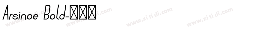 Arsinoe Bold字体转换